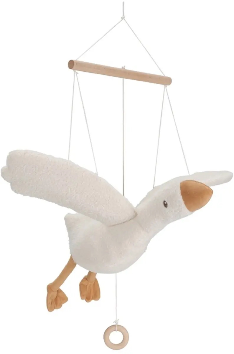 Little Dutch Newborn Naturals Zwevende Little Goose - Wit