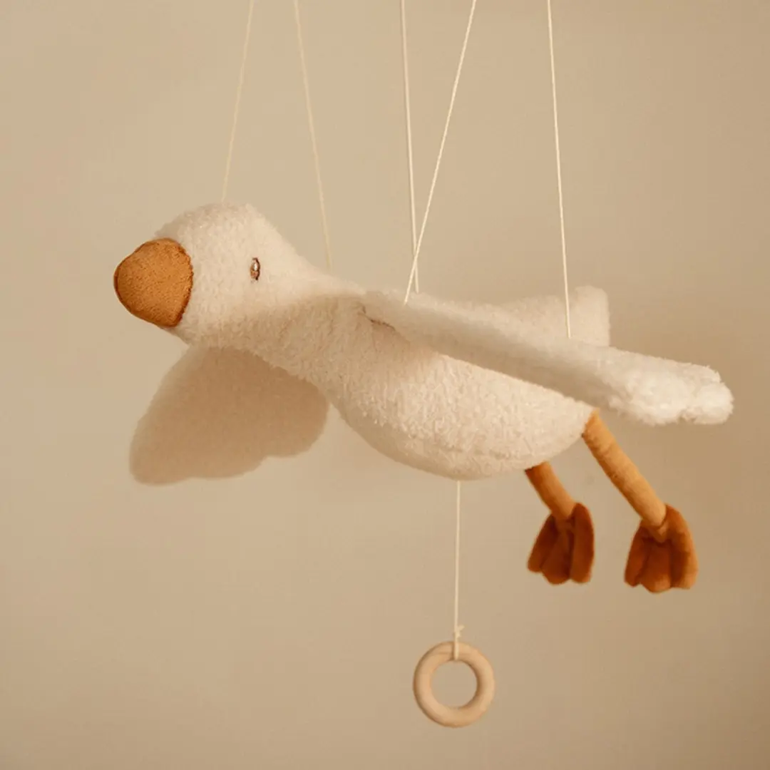 Little Dutch Newborn Naturals Zwevende Little Goose - Wit