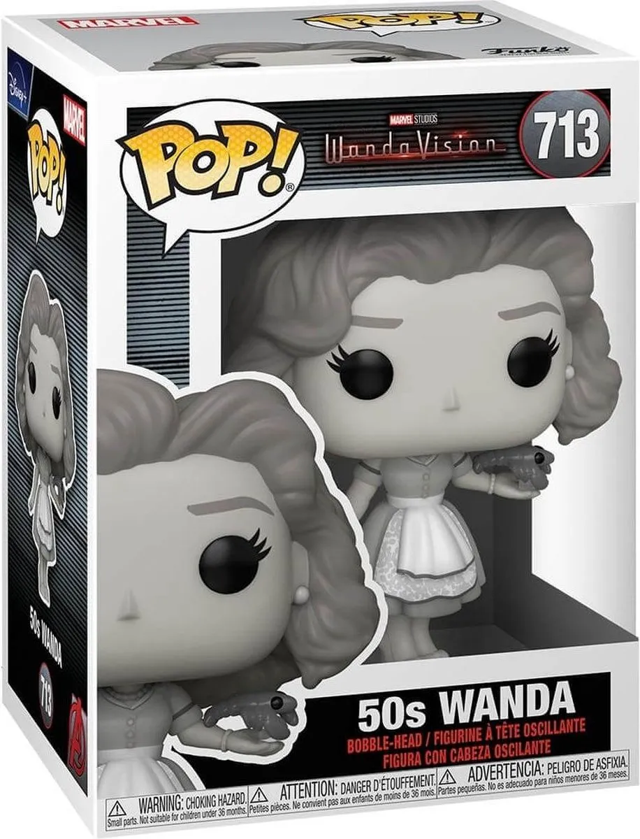 Funko POP! Marvel WandaVision Wanda 50s Vinylfiguur - 9cm - Multicolor
