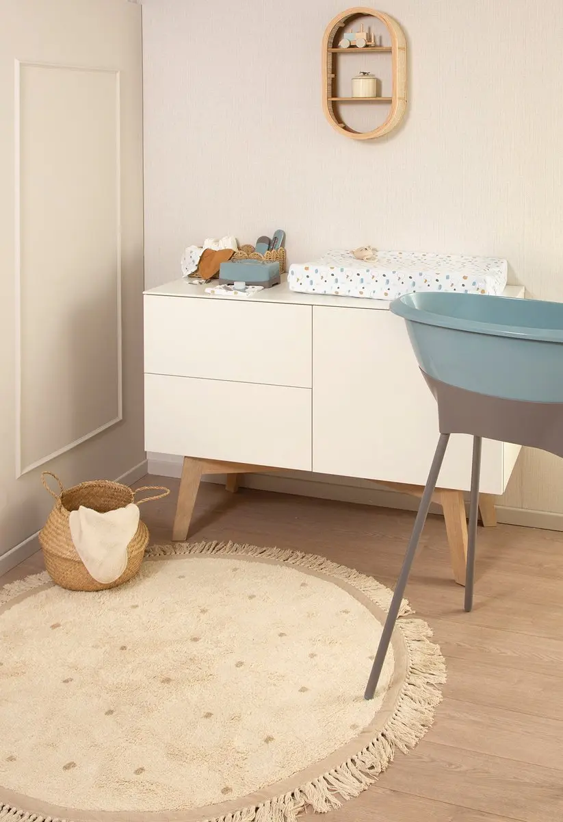 LUMA Ice Blue Babyverzorgingsset - Badje, luieremmer & accessoires