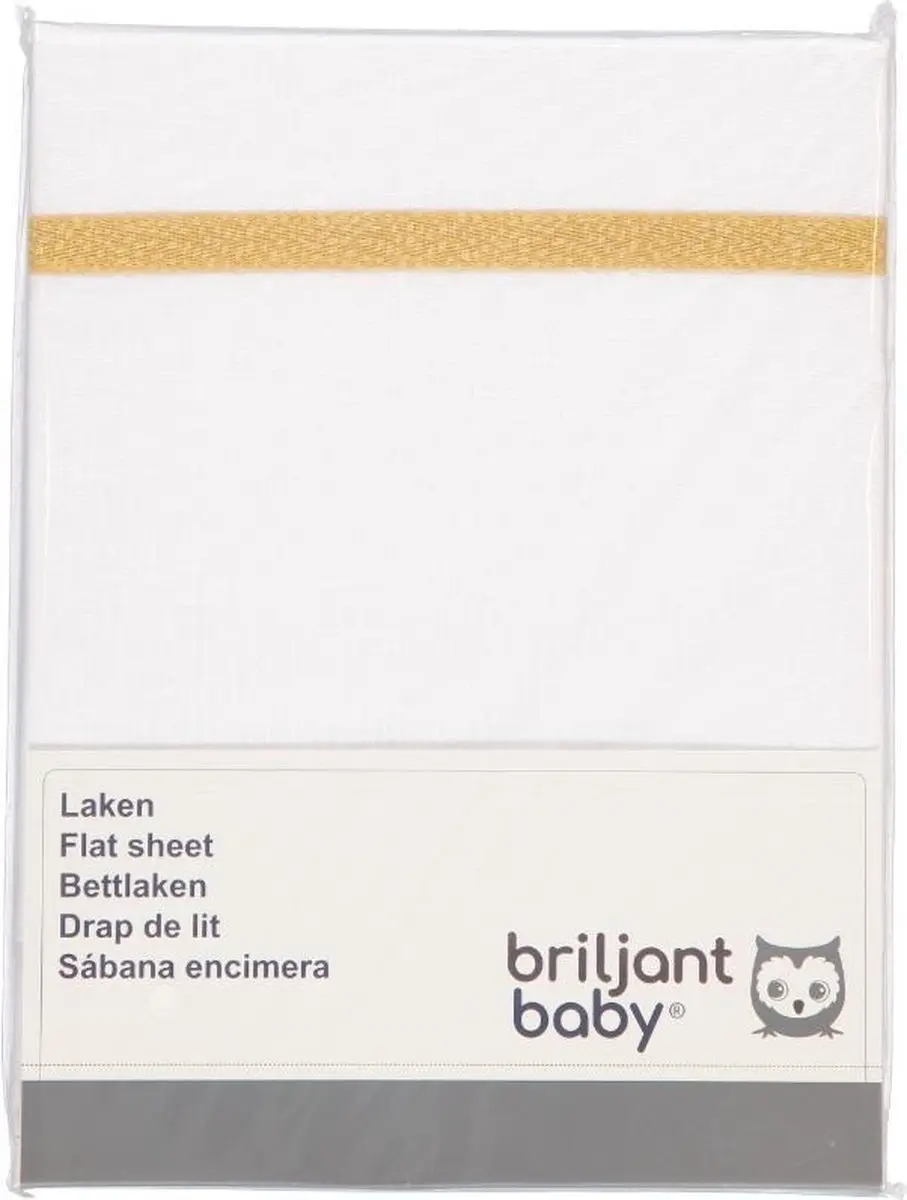 Briljant Baby Wieg Laken Minimal met Bies