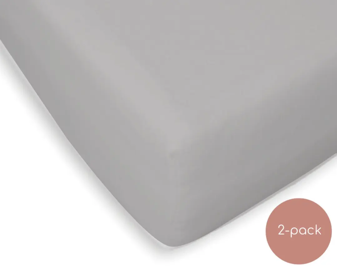 Briljant Baby Jersey Wieg Hoeslaken 40x80/90 Grijs