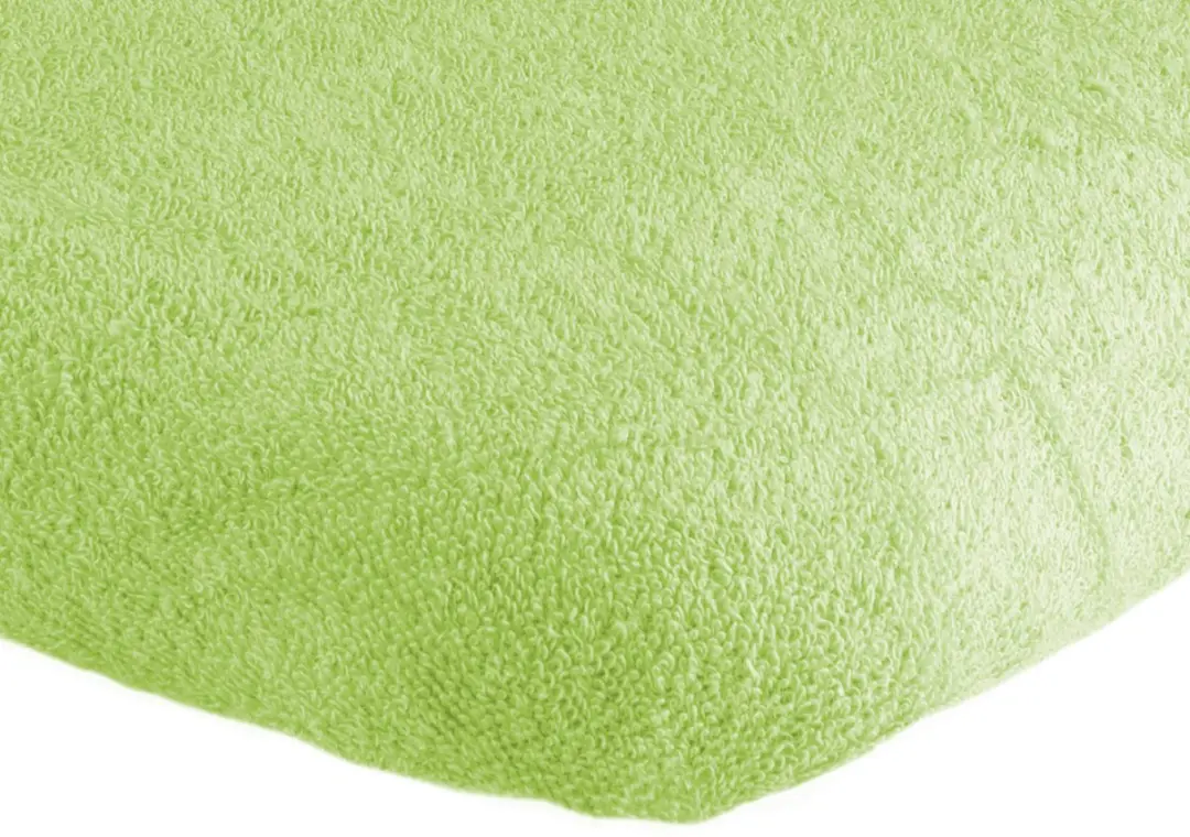 Briljant Hoeslaken Badstof voor Junior Matras 70x140/150 Lime