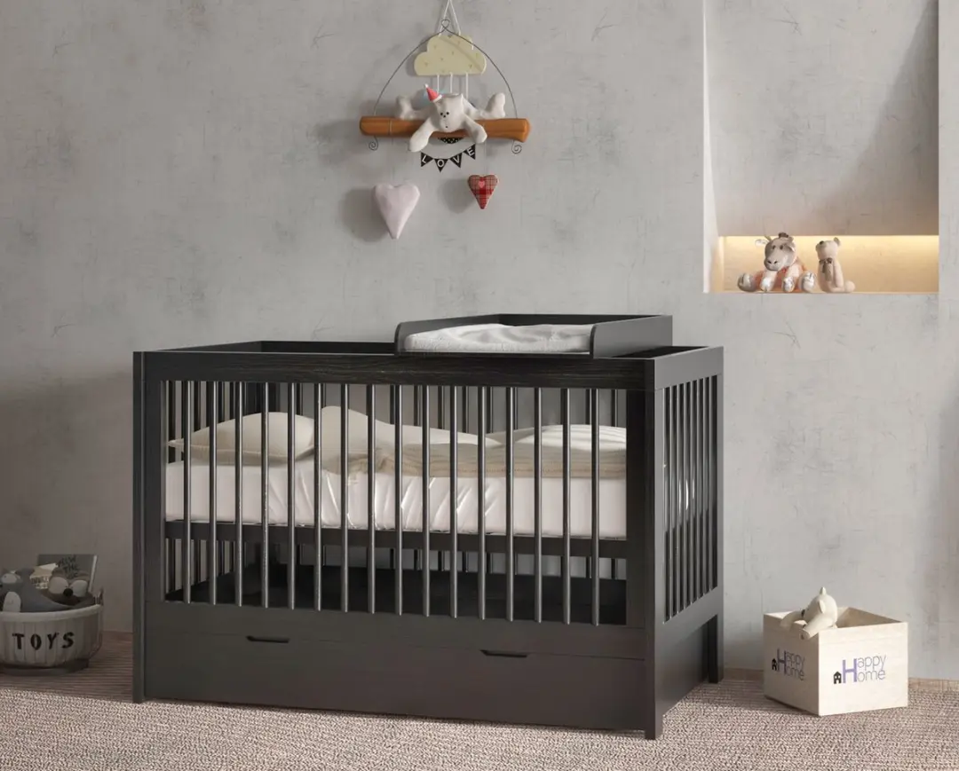 Born Lucky ® Baby Bed / Ledikant Alaska 60 x 120 cm