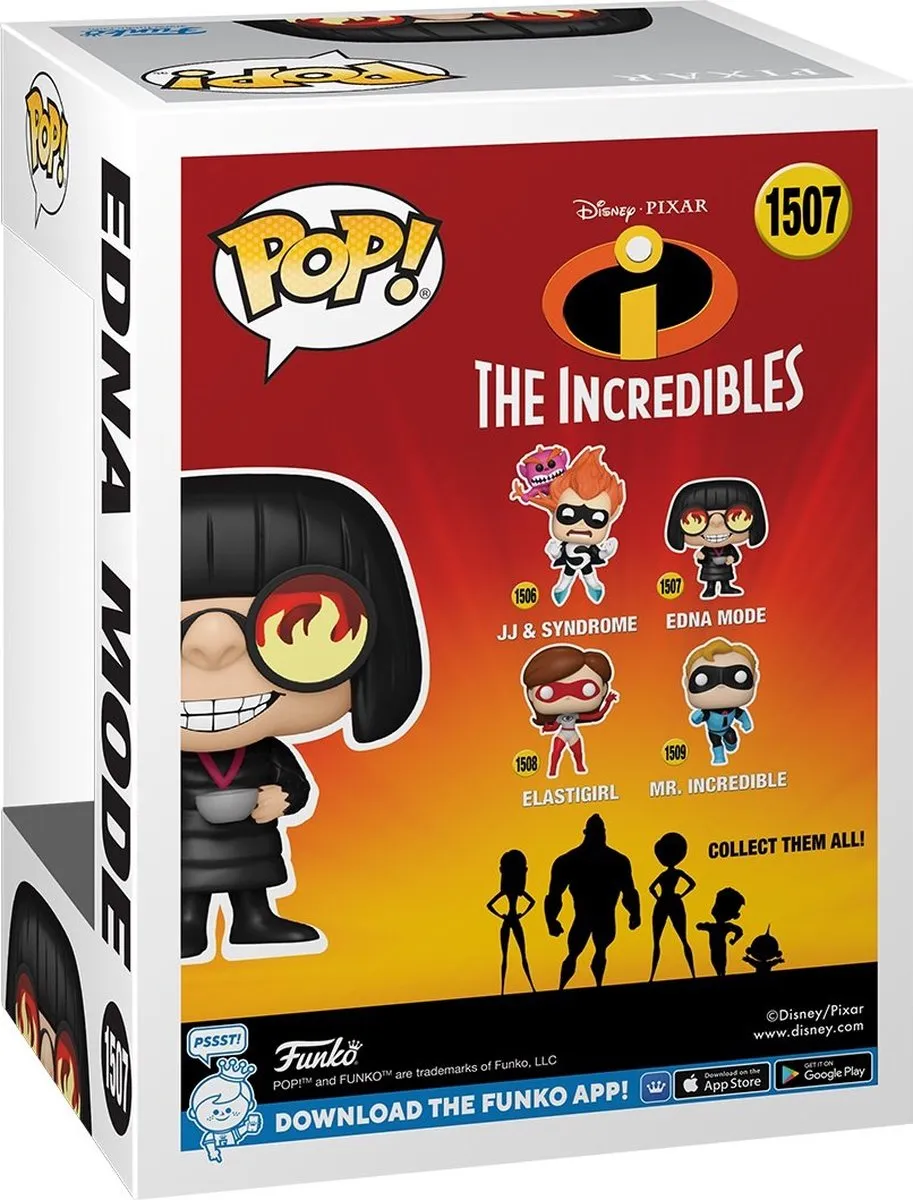 Funko Pop! Disney Pixar Edna Mode #1507 - Veelkleurig