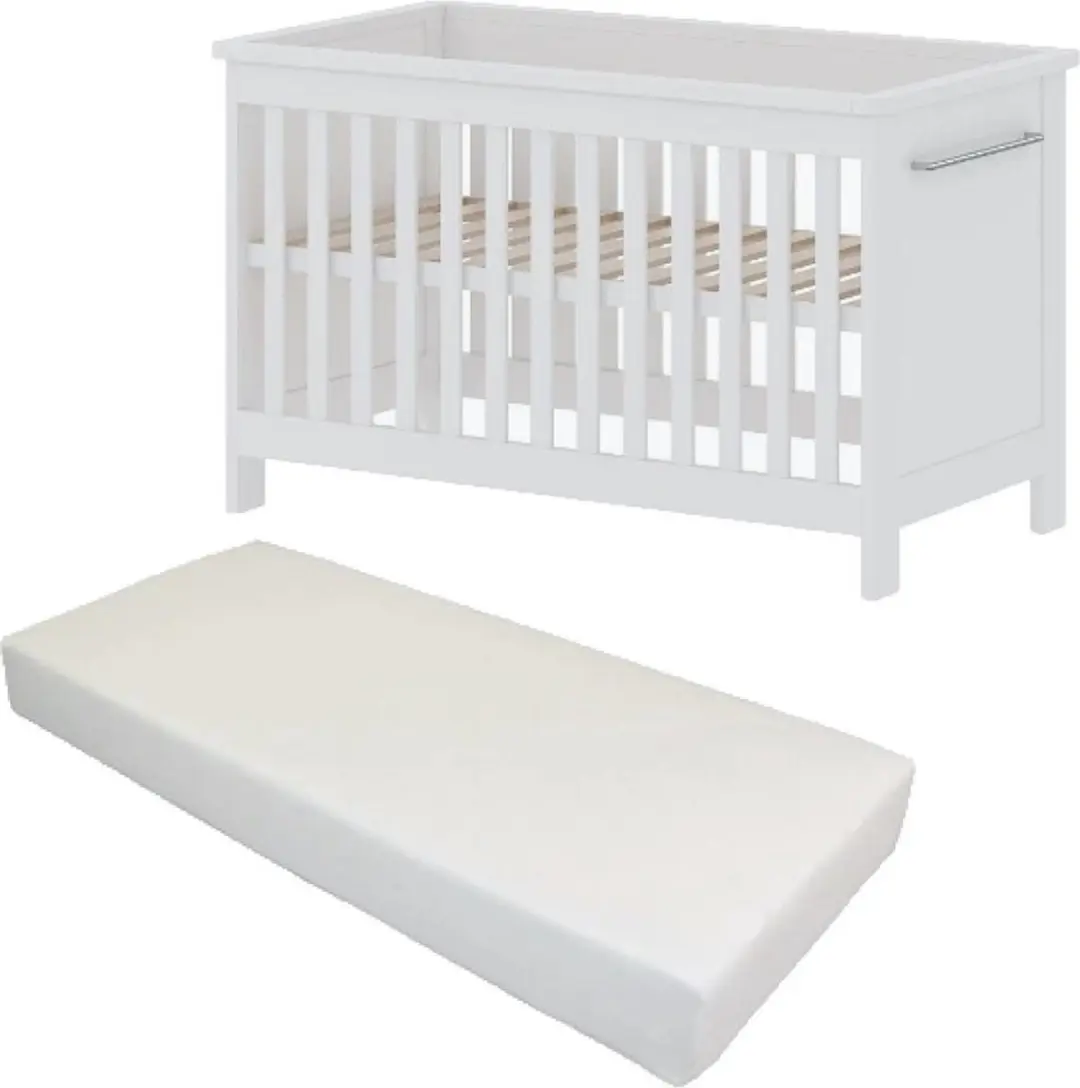 Born Lucky ® Baby Bed Met Matras Noël Wit 60 x 120 cm