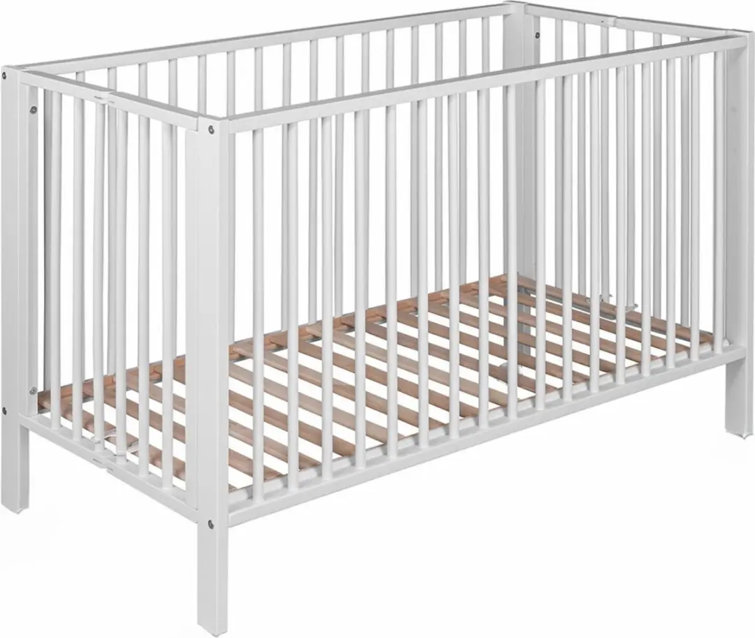 Born Lucky ® Baby Bed / Ledikant Inklapbaar 60x120 cm Met Verstelbare Bodem & M