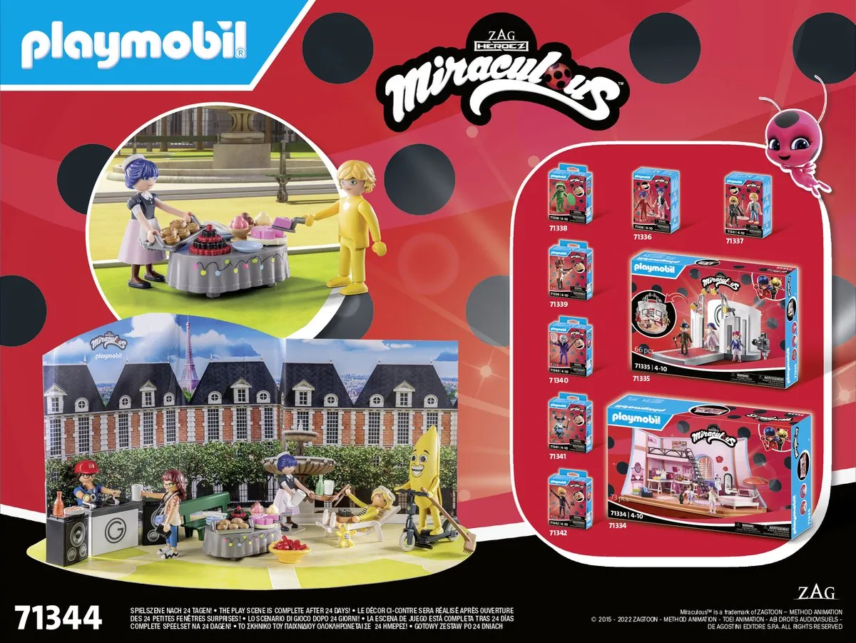 Playmobil Miraculous Adventskalender Picknick in Parijs 71344 - Multicolor - afbeelding 6 van 6