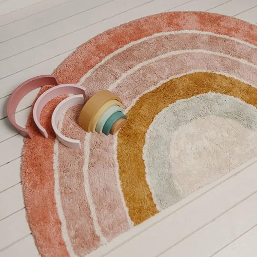 Little Dutch Vloerkleed Regenboog - Meerkleurig