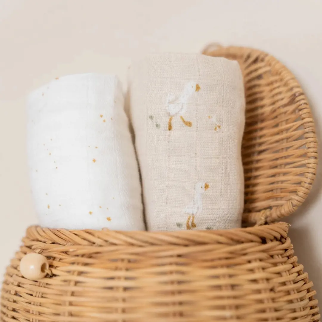 Little Dutch Swaddle Newborn Naturals - 2 Stuks