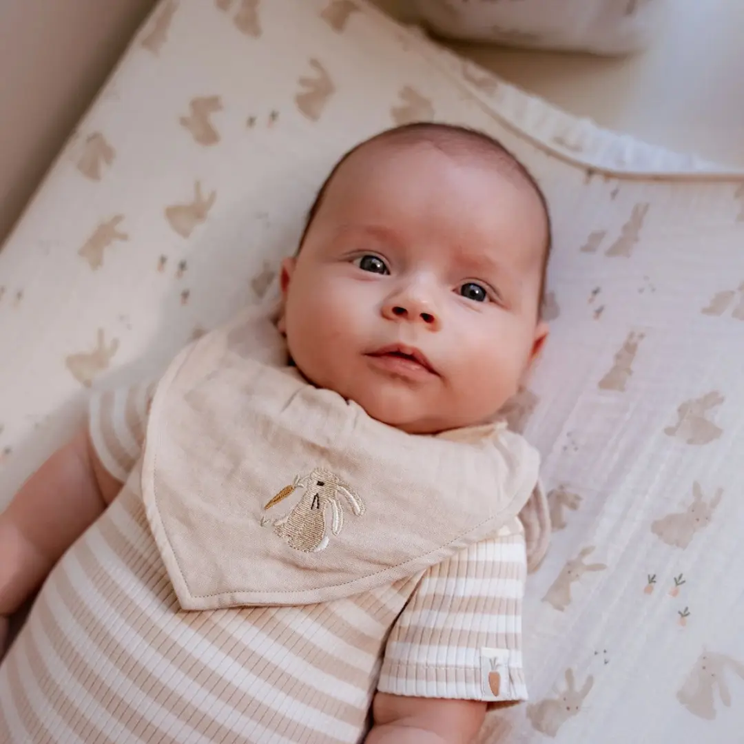 Little Dutch Aankleedkussenhoes Baby Bunny - Wit