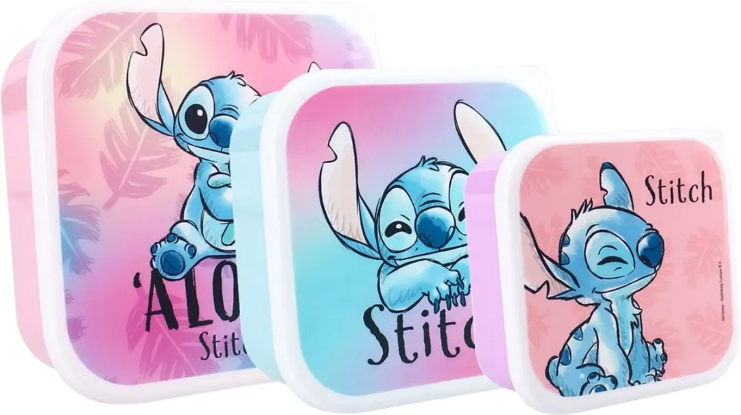 Lilo & Stitch Lunchset - Lunchbox Drinkfles Snackboxen - Meerkleurig