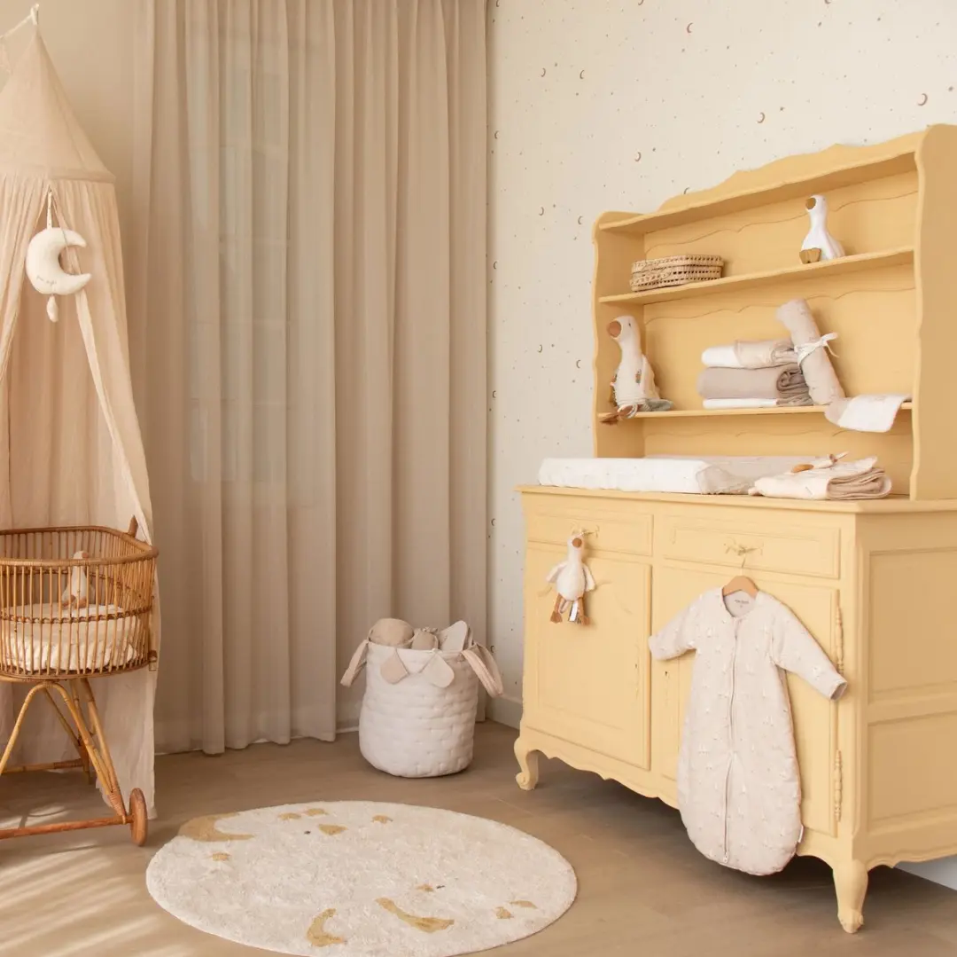 Little Dutch Aankleedkussenhoes Moon & Stars - Wit