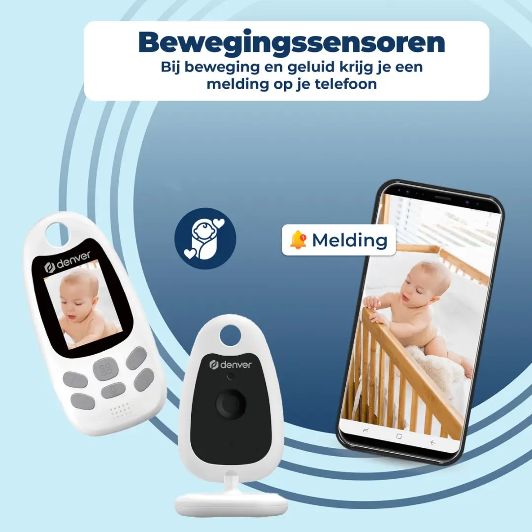 Denver BC250 Babyfoon met Camera - 2 inch - Nachtvisie - Temperatuur - afbeelding 6 van 6