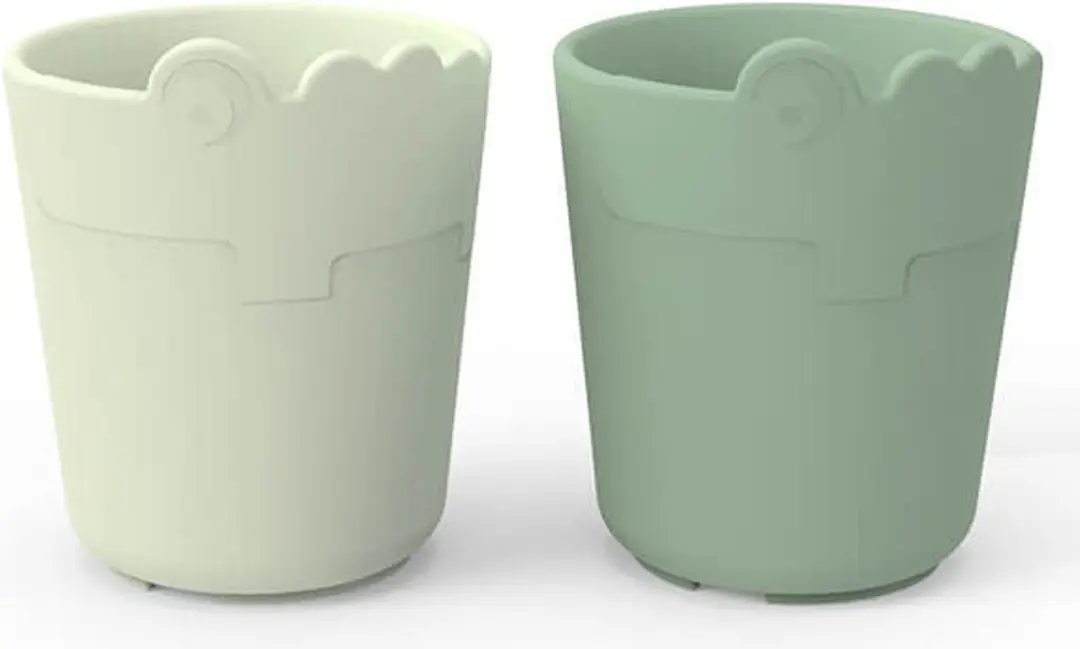 Done By Deer Croco Mini Mokken - 2 Stuks Groen
