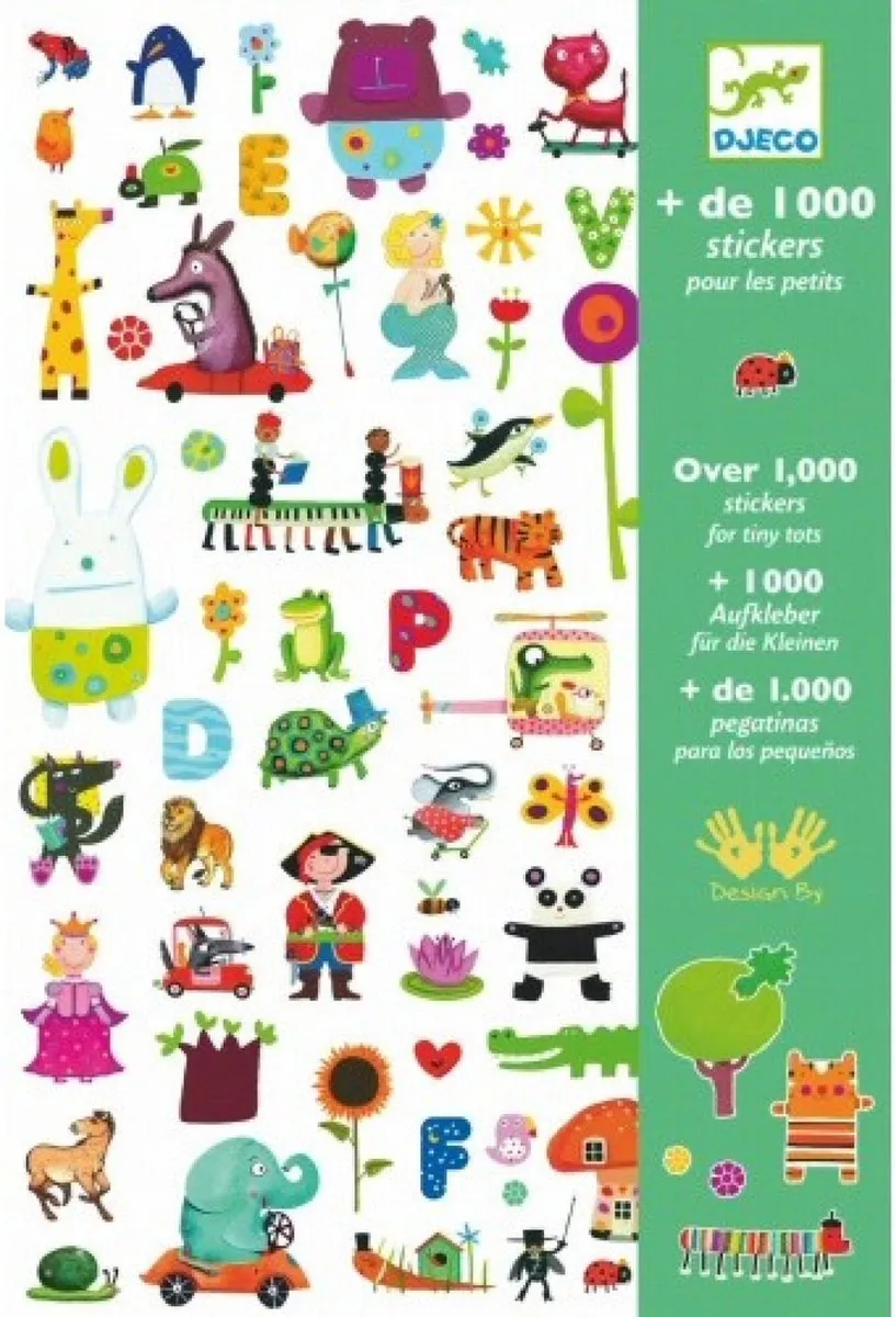Djeco Stickers Multicolor - 1000 Stuks