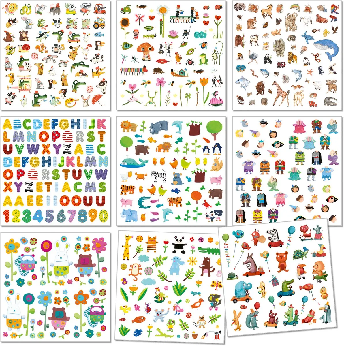 Djeco Stickers Multicolor - 1000 Stuks