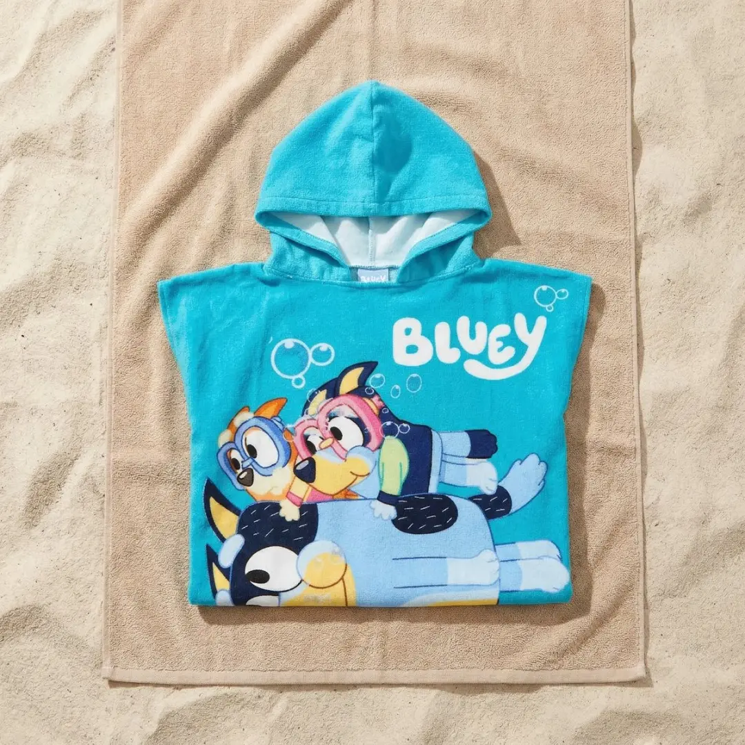 Bluey Poncho - One Size - Meerkleurig