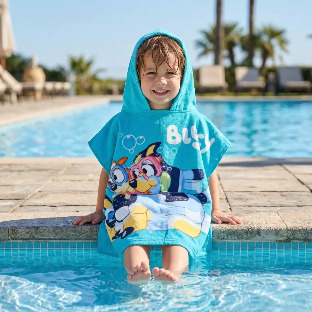 Bluey Poncho - One Size - Meerkleurig