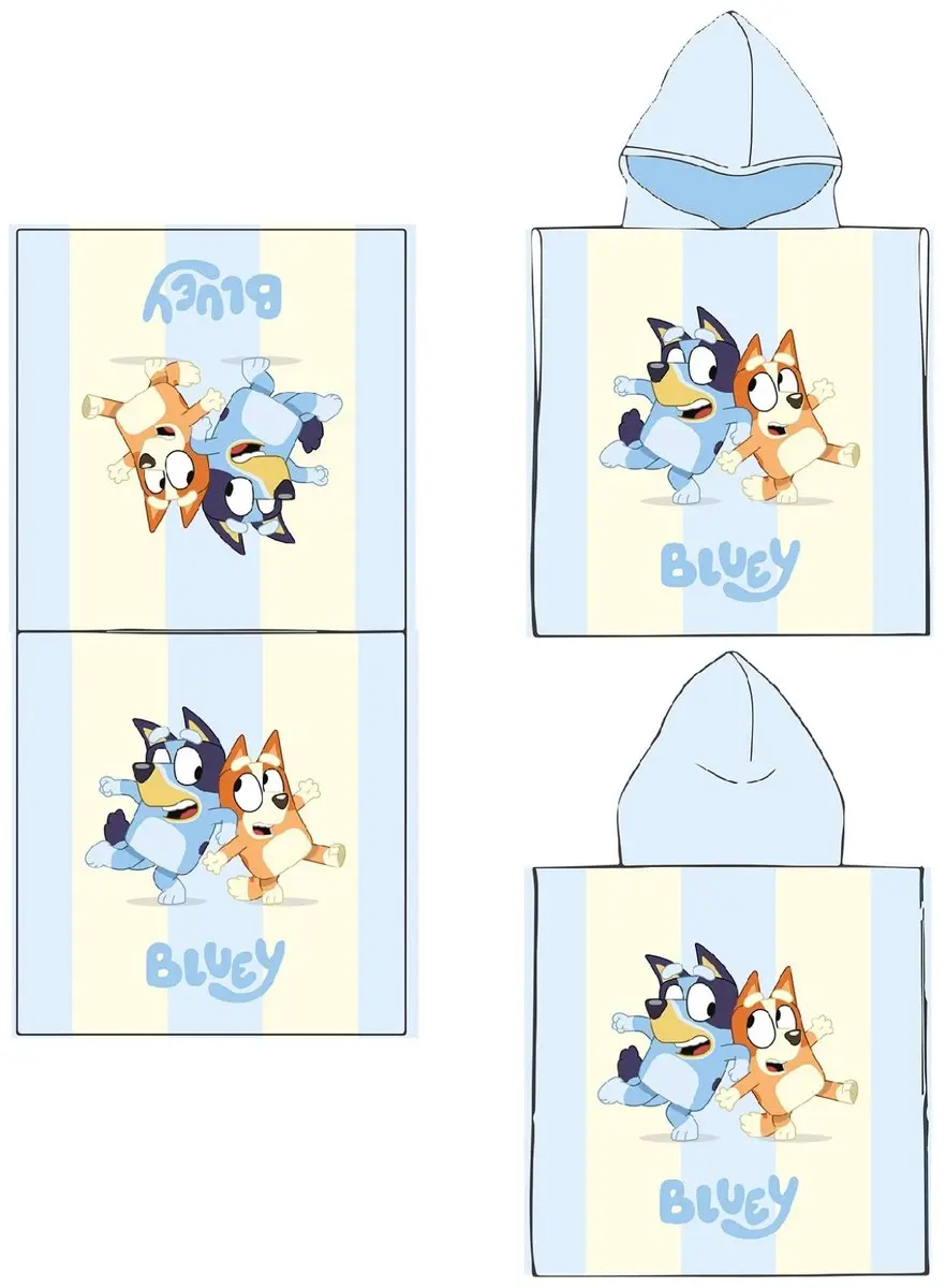 Bluey Poncho - One Size - Meerkleurig