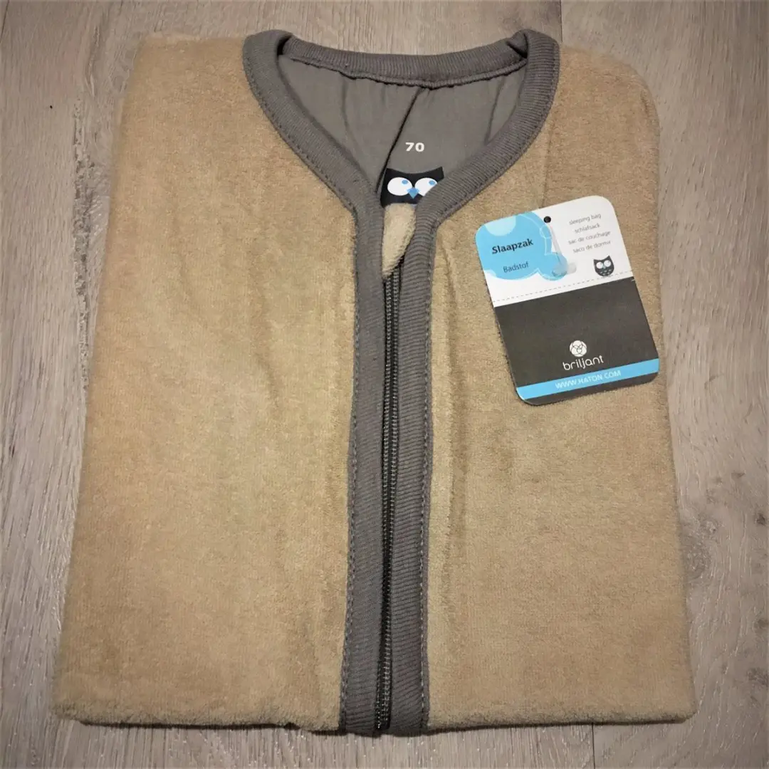 Baby Slaapzak Badstof 70 cm Beige / Taupe
