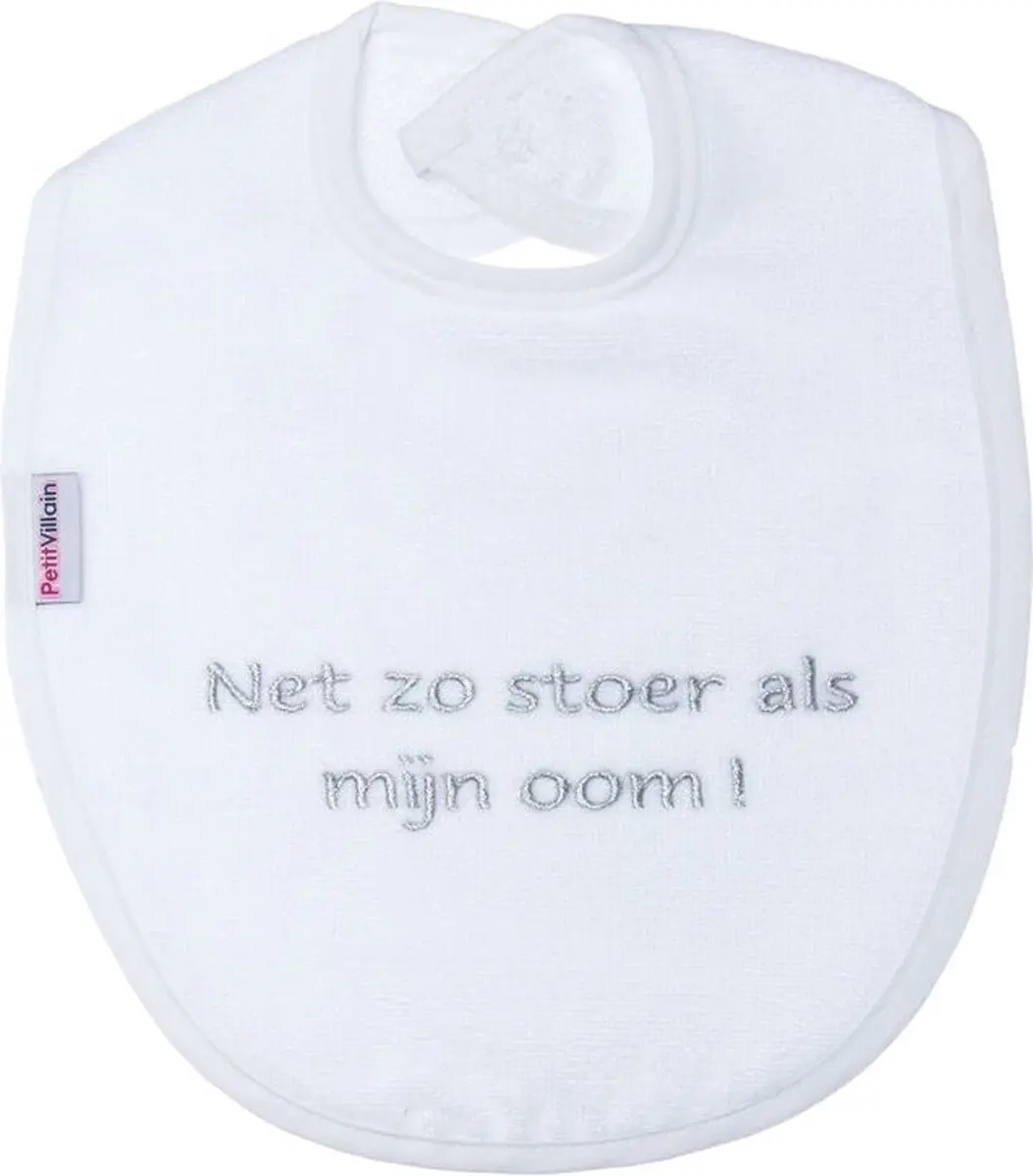 Petit Villain 'Net Zo Stoer Als Mijn Oum' Slab - Wit