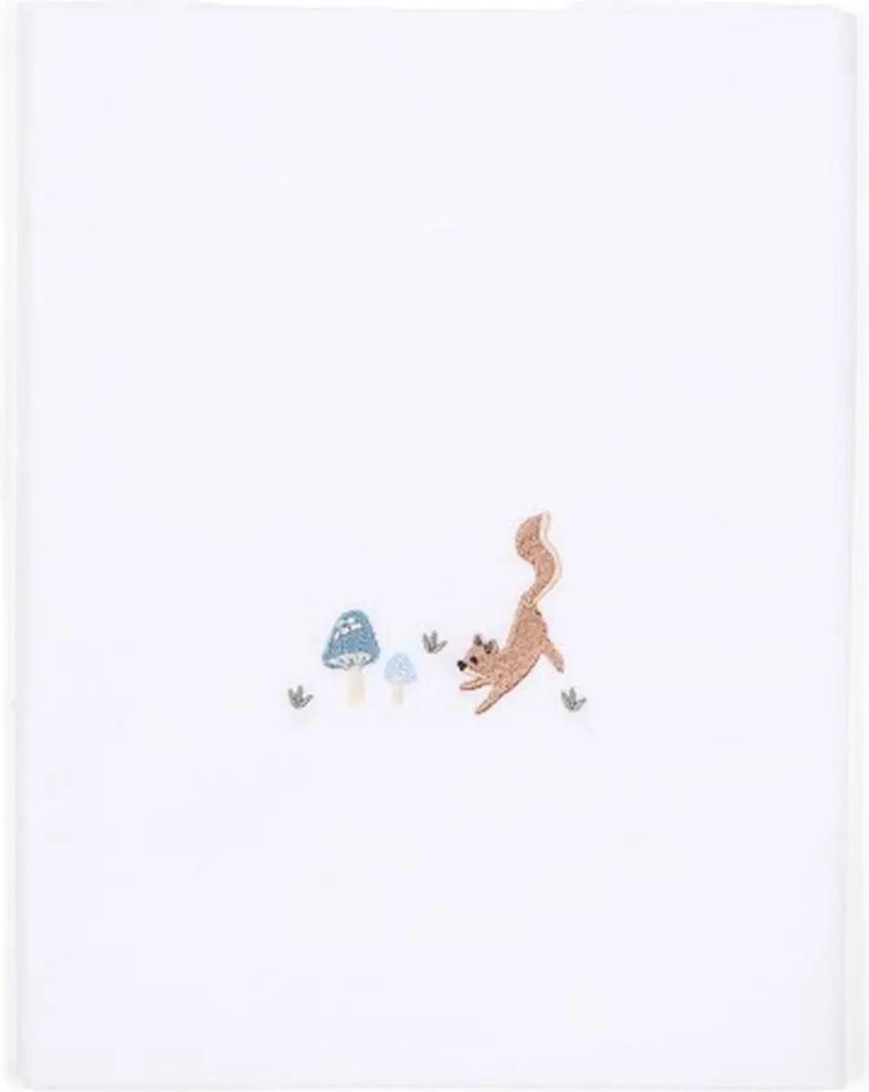 Little Dutch Ledikantlaken Forest Friends Wit