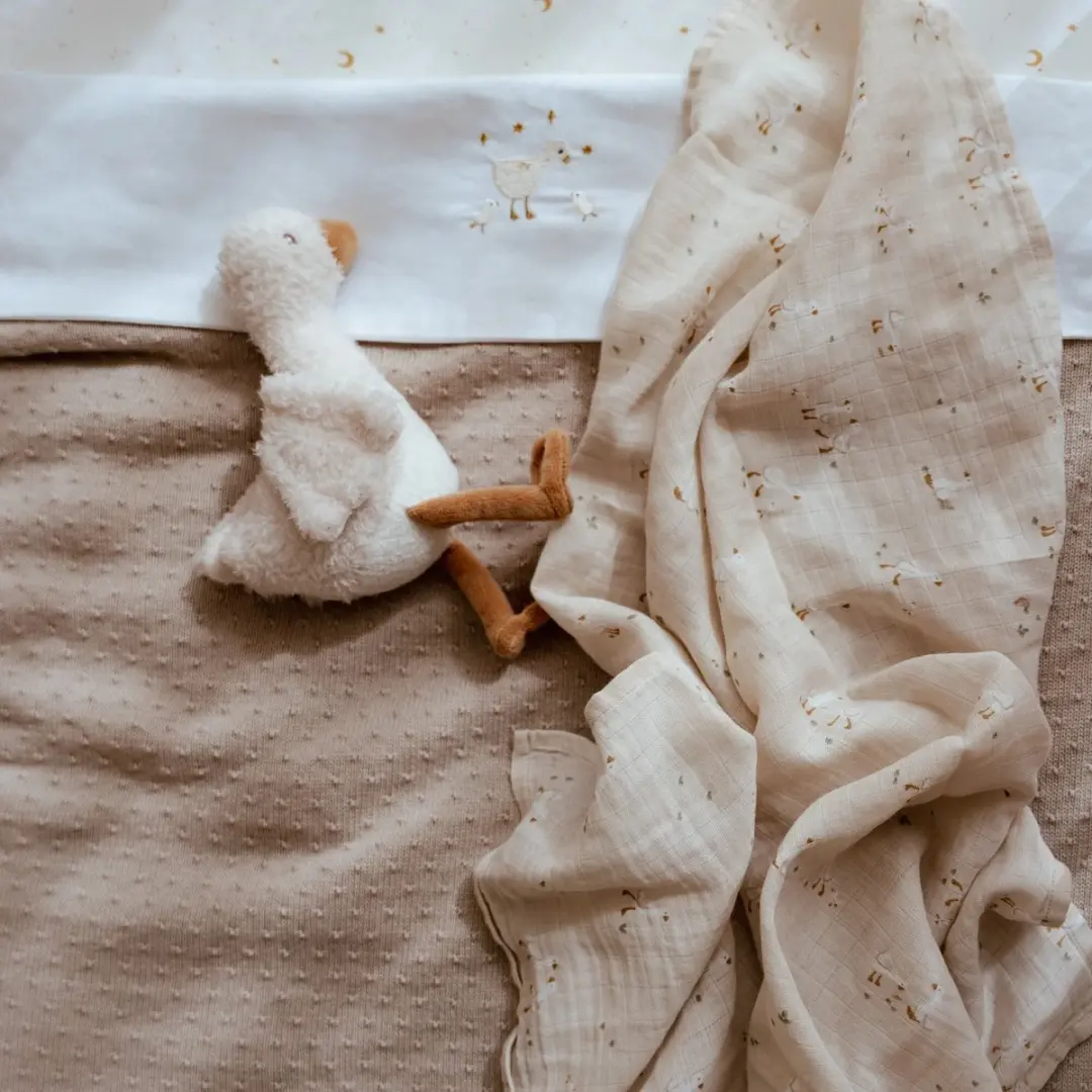 Little Dutch Wiegdeken Essentials - 70x100cm - Beige