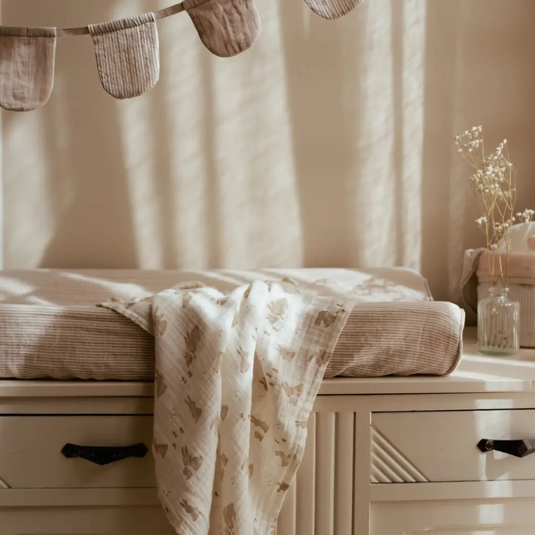 Little Dutch Swaddle Baby Bunny 120cm - Wit