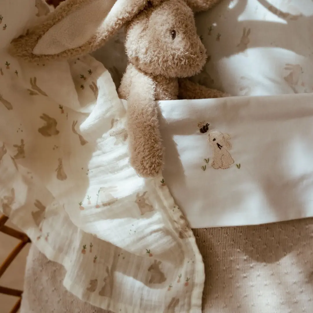 Little Dutch Swaddle Baby Bunny 120cm - Wit