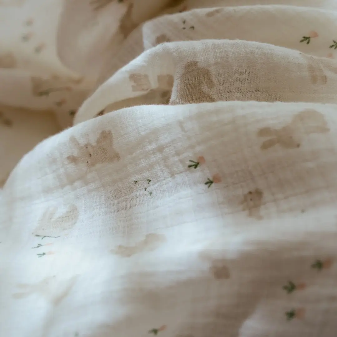 Little Dutch Swaddle Baby Bunny 120cm - Wit