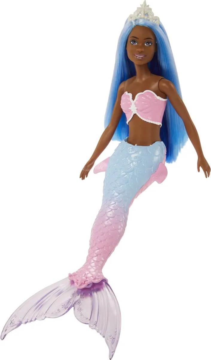 Barbie Dreamtopia Zeemeerminpop HGR12 - Lichtblauw/roze