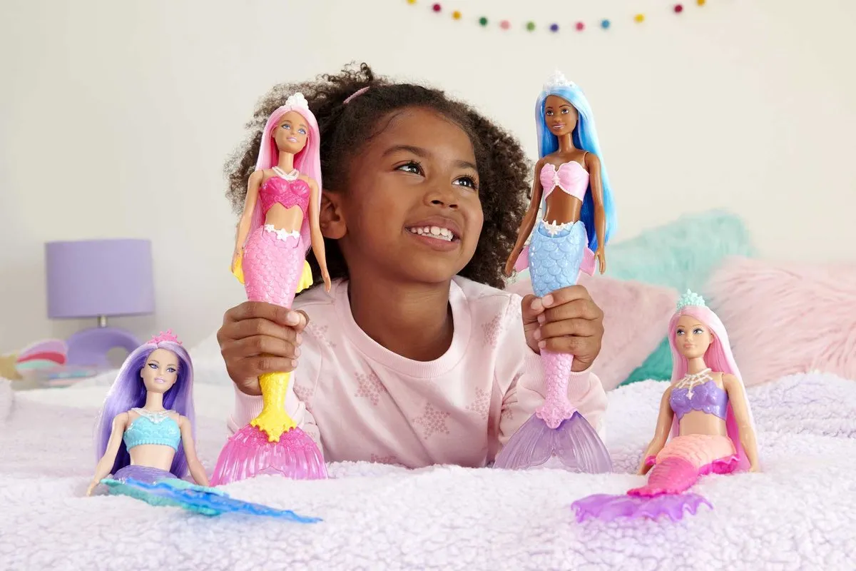 Barbie Dreamtopia Zeemeerminpop HGR12 - Lichtblauw/roze