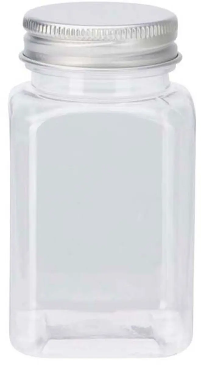 Koopman Plastic Opbergpotjes met Deksel - 4 Stuks - Multicolor - afbeelding 2 van 2