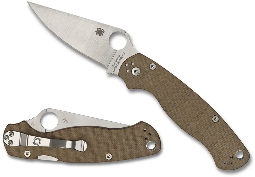Spyderco Zakmes Paramilitary 2 Brown CPM Cruwear PE