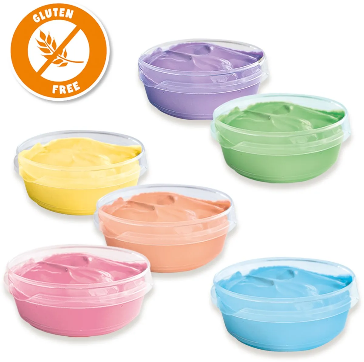 SES Creative Pastel Vingerverf 6x45ml - Pastelkleuren