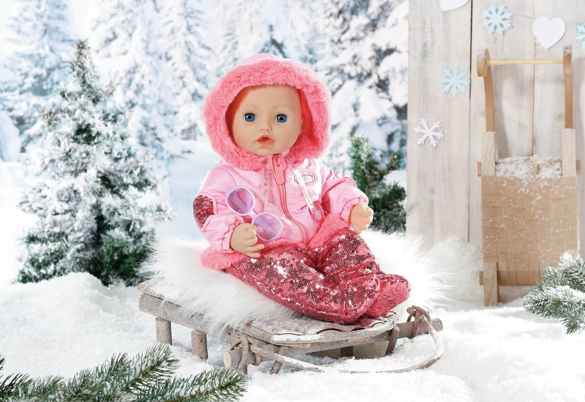 Baby Annabell Deluxe Winter Poppenkleding 43cm - Roze