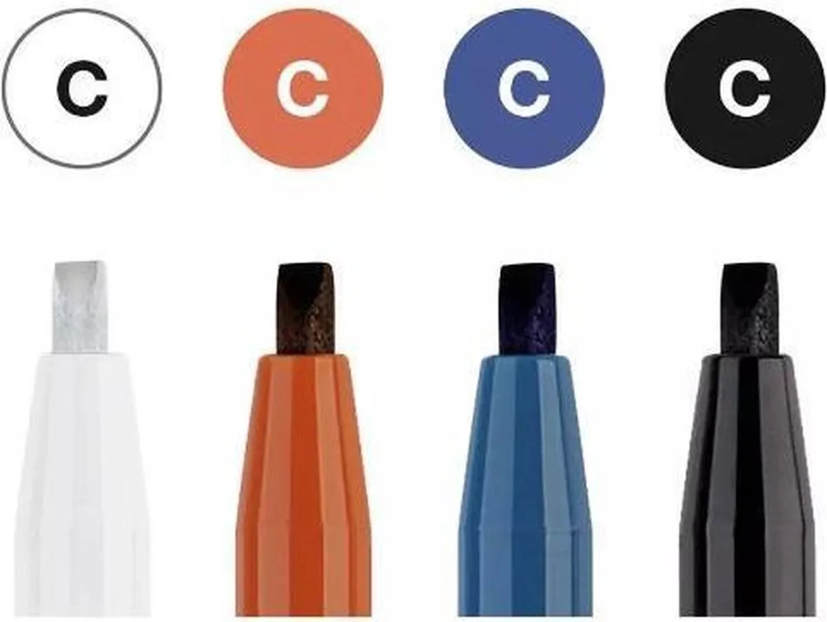 Faber-Castell Pitt Artist Pen Kalligrafieset FC-167504 - 6 Stuks