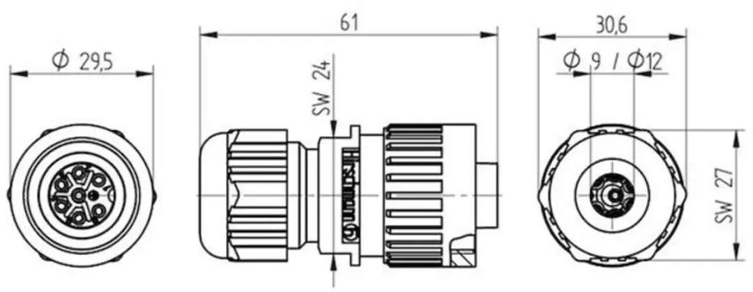 Hirschmann CA-Serie Netspanningsconnector 10A 934 127-100-1
