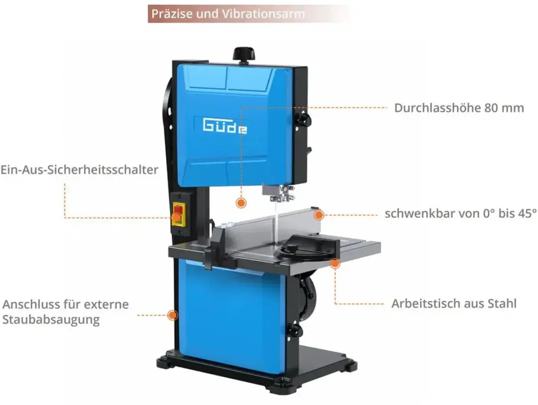 Güde GBS 200S Lintzaag 350W - afbeelding 3 van 3