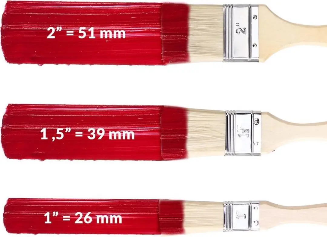 Deuba 15-delige Verfkwastenset - 51mm Beige