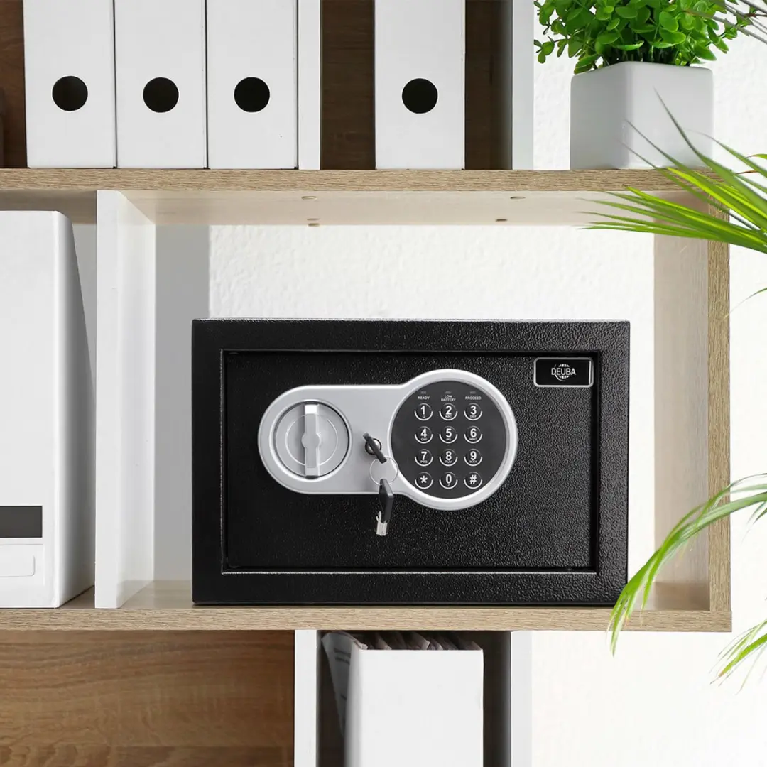 Deuba DBT310 Elektronische Kluis 31x20x20cm - Zwart