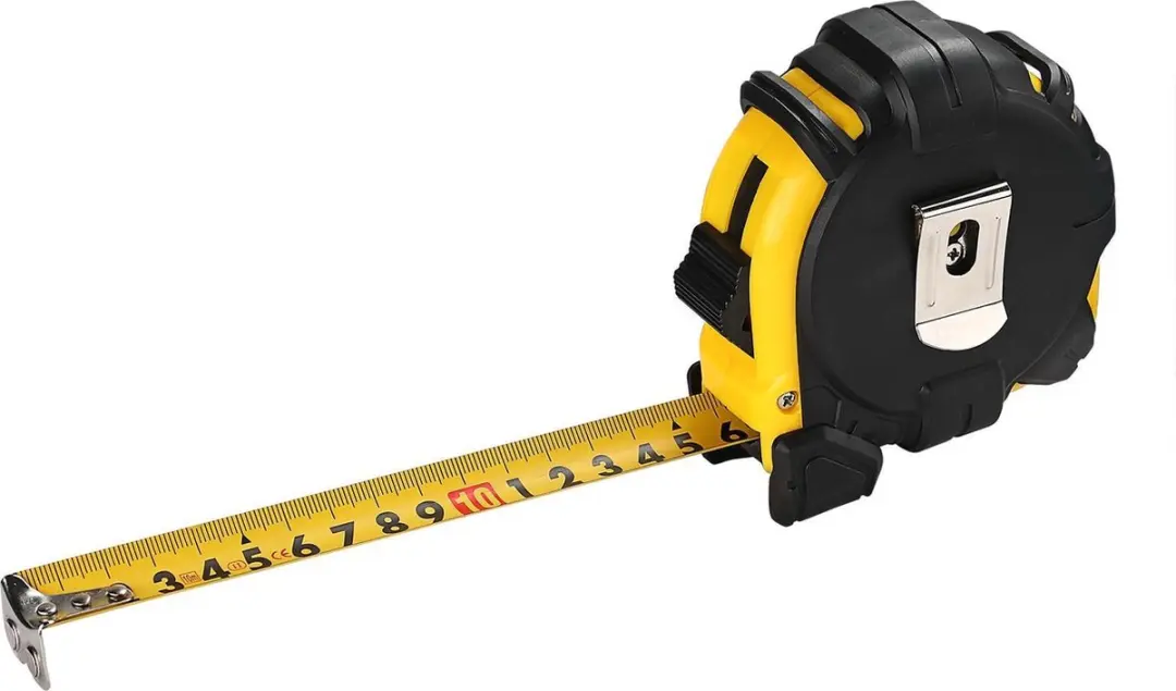 Deuba Monzana Meetlint 10m Autorolsysteem - 107155 - Geel/Zwart