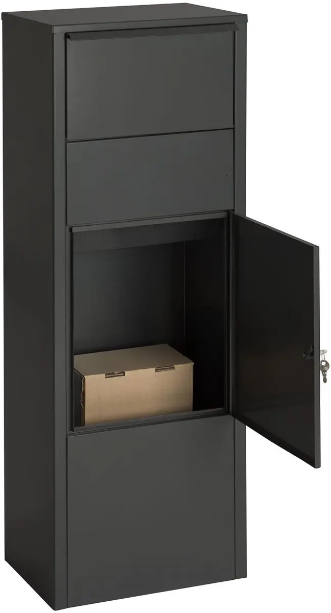 Famiflora KUBE Pakketbrievenbus - Mat Zwart - 105x39x27cm - afbeelding 6 van 6
