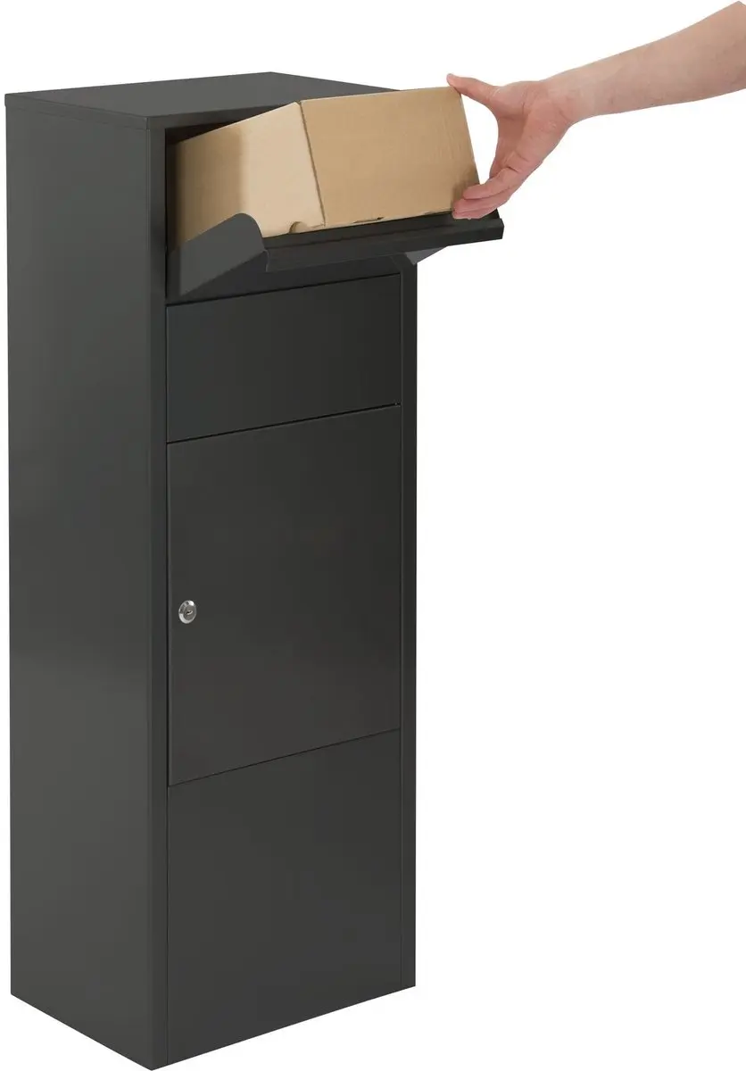 Famiflora KUBE Pakketbrievenbus - Mat Zwart - 105x39x27cm