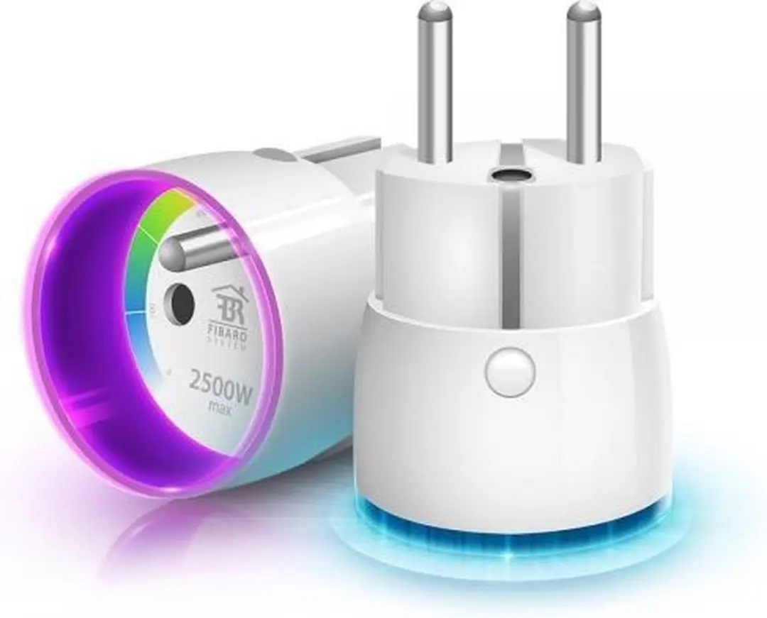 Fibaro Wall Plug Type E - Slimme stekker met energiemeting - Wit - afbeelding 3 van 6