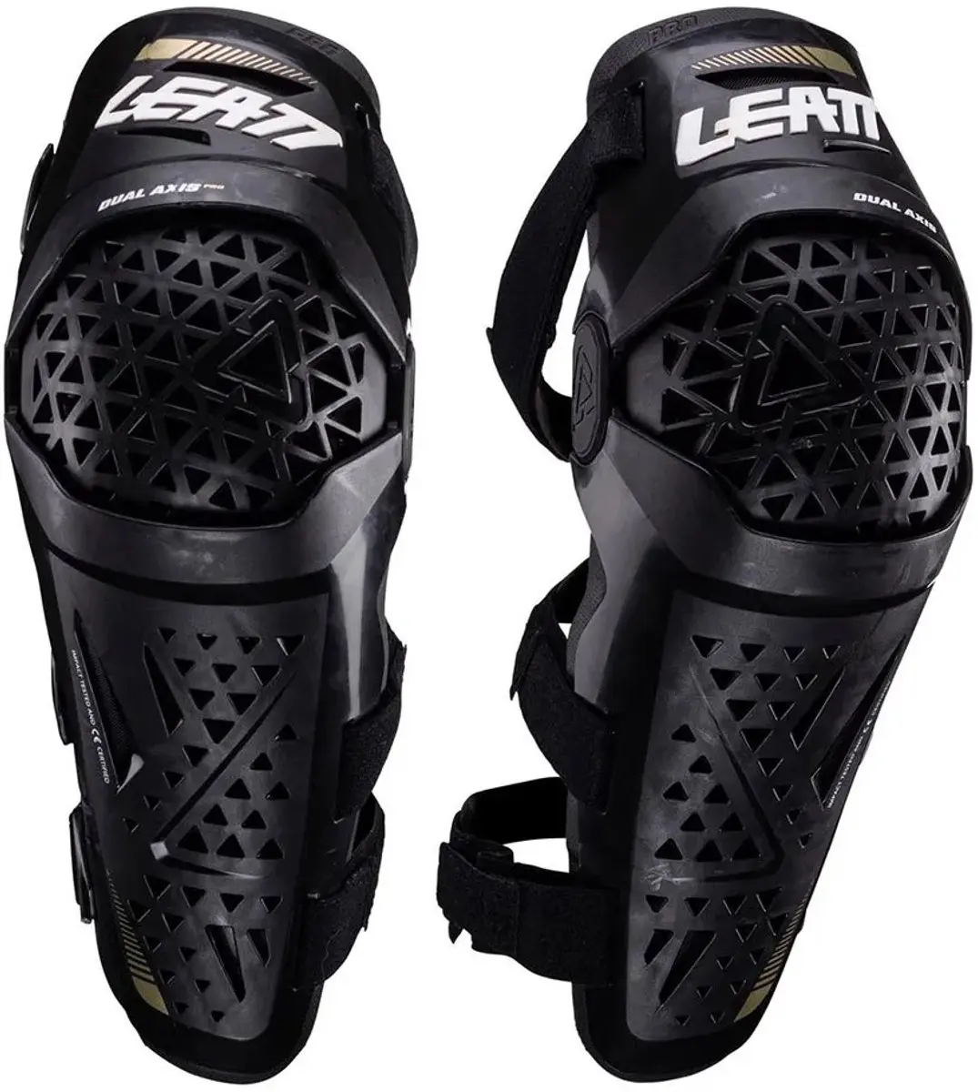Leatt Dual Axis Pro Knie- en Scheenbeschermers XXL - Zwart - afbeelding 4 van 6