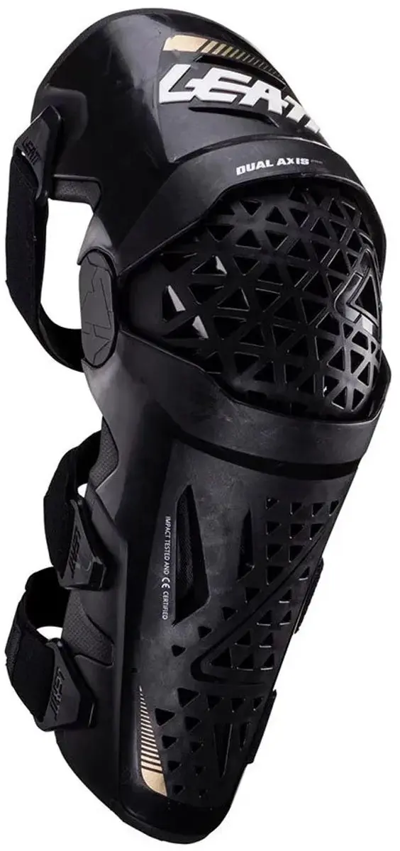 Leatt Dual Axis Pro Knie- en Scheenbeschermers XXL - Zwart - afbeelding 6 van 6
