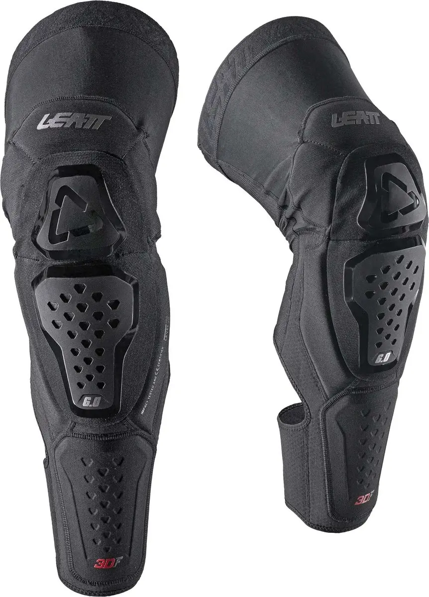 Leatt 6.0 Evo EXT Kniebeschermers - Zwart - Maat S