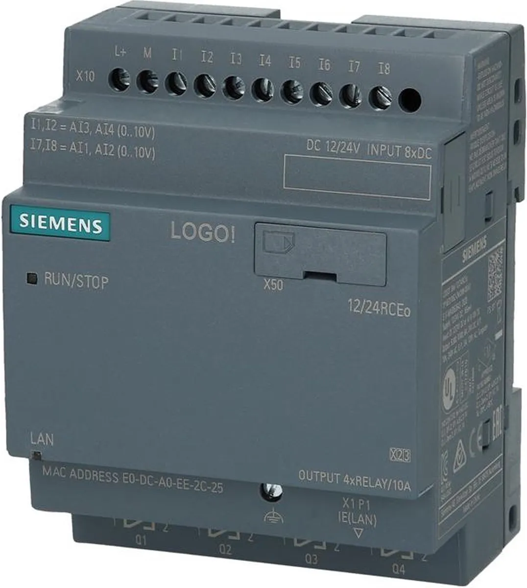 Siemens LOGO! 12/24 RCEo 6ED1052-2MD08-0BA2